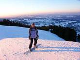 Snowboarden mit viel Platz